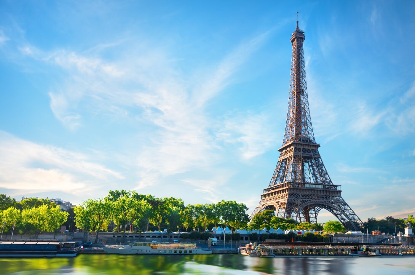 The Eiffel Tower and River Seine in Paris, host of the 2024 Olympic Games