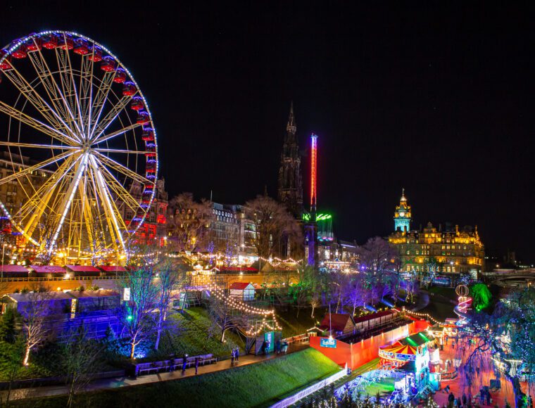 Edinburgh's Christmas Market on Princes Street